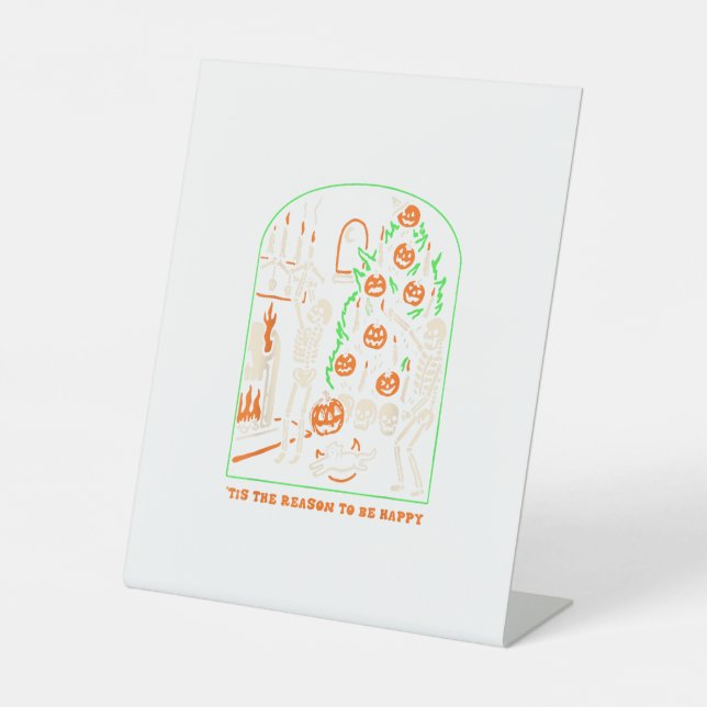 Das ist die Jahreszeit, um ein gruseliges Hallowee Sockelschild (Vorderseite)