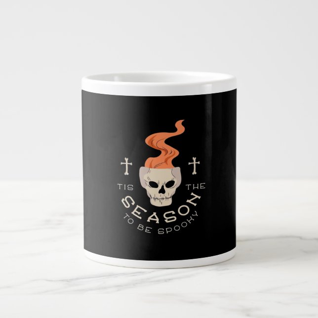 Das ist die Jahreszeit, um ein tolles Halloween-Sc Jumbo-Tasse (Vorderseite)
