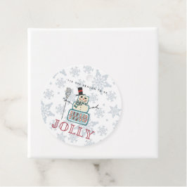 'Das ist die Jahreszeit, um Jolly Snowman Weihnach Geschenkanhänger