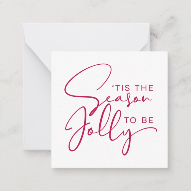 Das ist die Jahreszeit, um Jolly Urlaub zu machen Mitteilungskarte (Vorderseite)