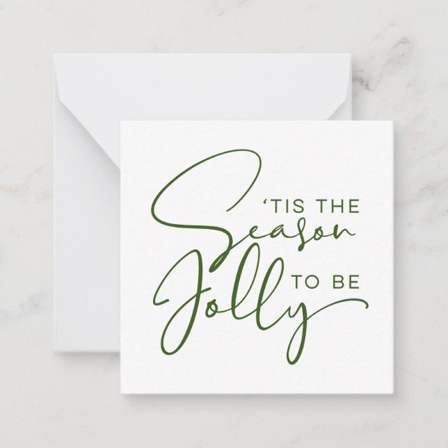 Das ist die Jahreszeit, um Jolly Urlaub zu machen Mitteilungskarte (Vorderseite)