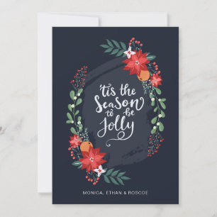 'Das ist die Jahreszeit, um Jolly zu sein Foto F Feiertagskarte
