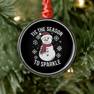 Das ist die Jahreszeit, um Weihnachtsfeiertage zu Ornament Aus Metall