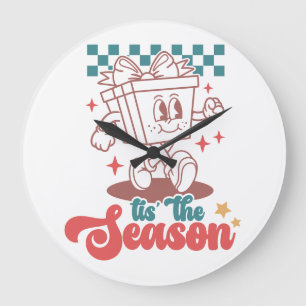 Das ist die Jahreszeit Weihnachten Große Wanduhr