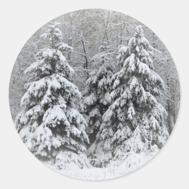 Das ist die Jahreszeit. . . Winterurlaub Runder Aufkleber (Vorderseite)