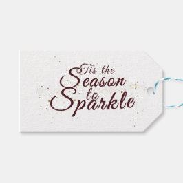 Das ist die Jahreszeit zum Sparkle, Weihnachtseleg Geschenkanhänger