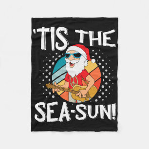 Das ist die Meer-Sonne Lustiger Santa Tropisch für Fleecedecke