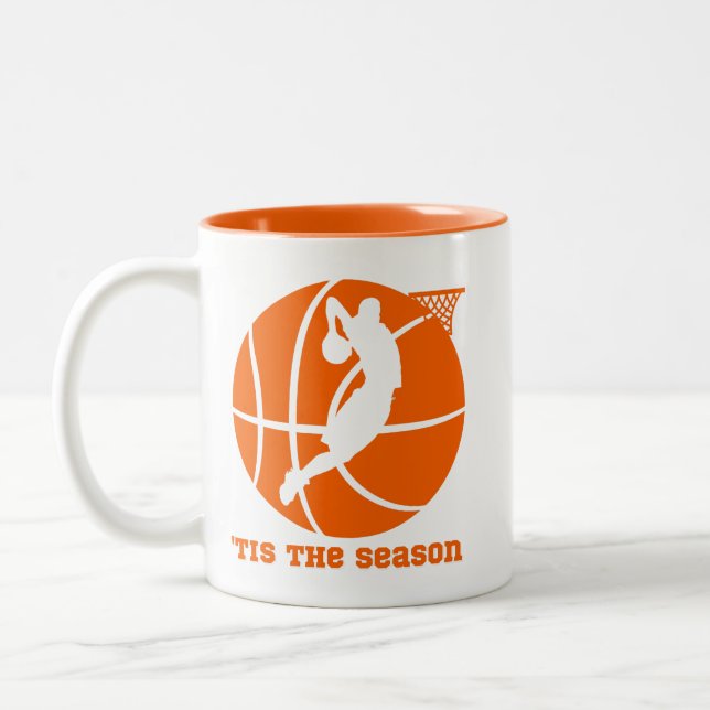 Das ist die Saison Basketball Slam Dunk Zweifarbige Tasse (Links)