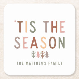 Das ist die Saison Boho Rechteckiger Pappuntersetzer