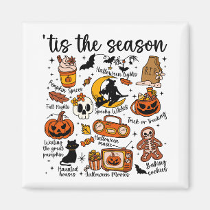 'Das ist die Saison Halloween Doodles Magnet