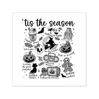 'Das ist die Saison Halloween Doodles Permastempel