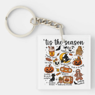 'Das ist die Saison Halloween Doodles Schlüsselanhänger