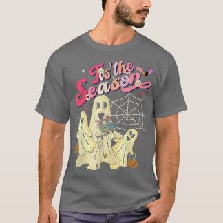Das ist die Saison Pumpkin Boo 60er 70er Hippie Ha T-Shirt