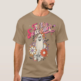 Das ist die Saison Pumpkin Boo 60er 70er Hippie Ha T-Shirt