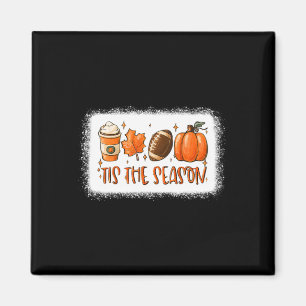 Das ist die Saison Pumpkin Leaf Latte Fall Footbal Magnet