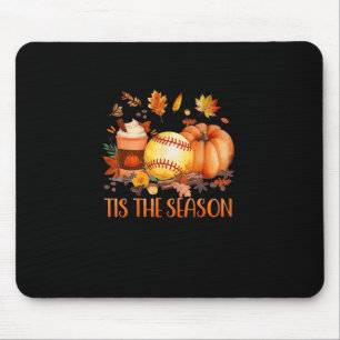 Das ist die Saison Pumpkin Leaf Latte Fall Softbal Mousepad