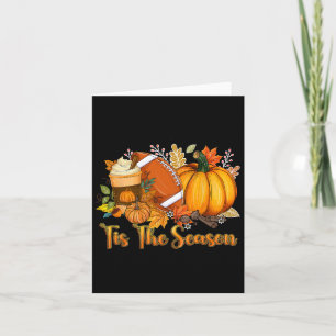 Das ist die Saison Pumpkin Leaf Latte Fall Thanksg Karte