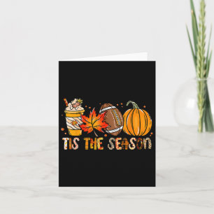 Das ist die Saison Pumpkin Leaf Latte Fall Thanksg Karte