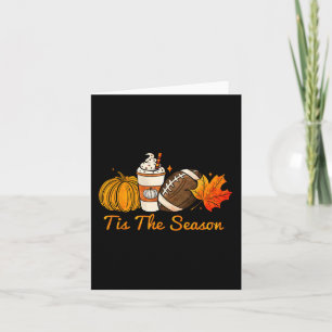 Das ist die Saison Pumpkin Leaf Latte Fall Thanksg Karte
