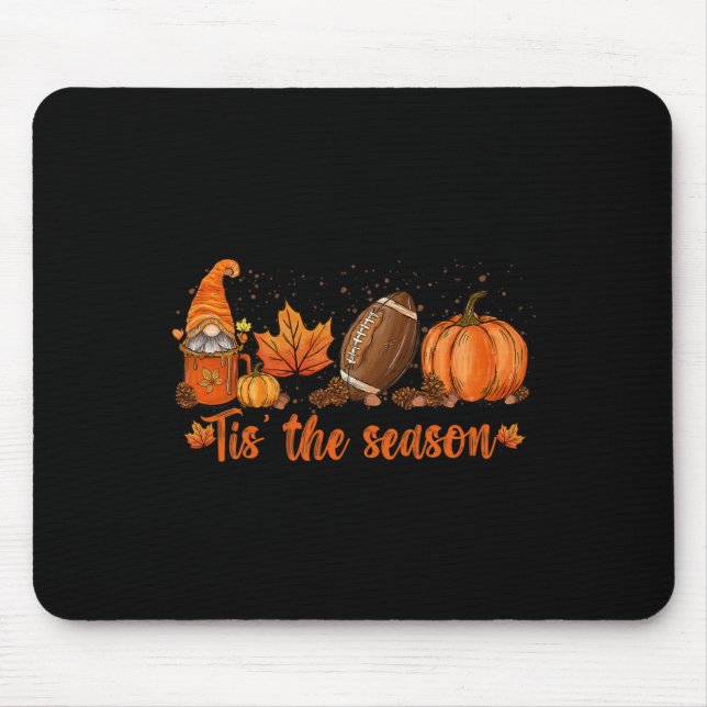 Das ist die Saison Pumpkin Leaf Latte Fall Thanksg Mousepad (Vorne)