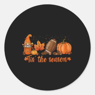 Das ist die Saison Pumpkin Leaf Latte Fall Thanksg Runder Aufkleber