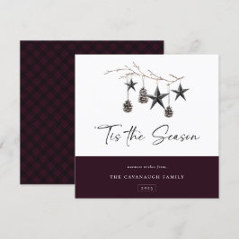 "Das ist die Season Cosy Nature Ferienkarte Feiertagskarte