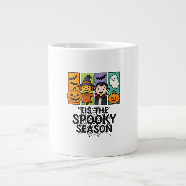 Das ist die seltsame Jahreszeit Halloween Vampire  Jumbo-Tasse (Vorderseite)
