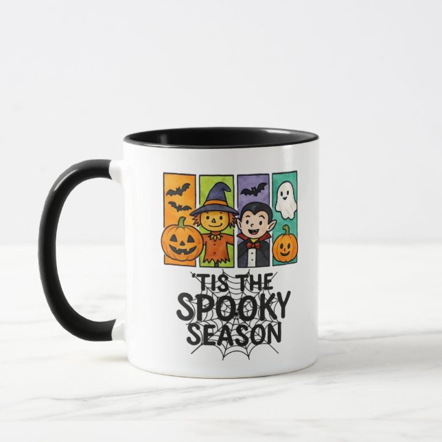 Das ist die seltsame Jahreszeit Halloween Vampire  Tasse (Links)
