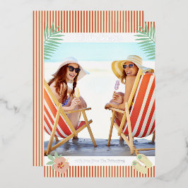 'Das ist die Sonne des tropischen Strandes Sommerf Folieneinladung