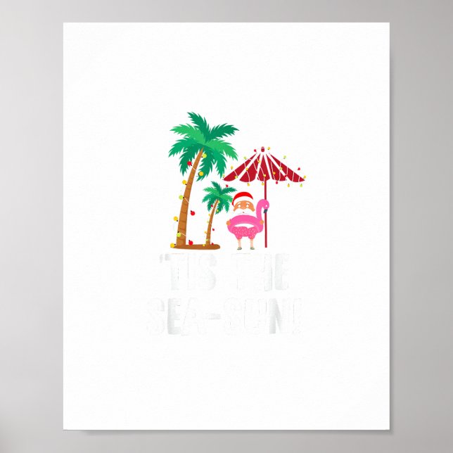 Das ist die tropische Weihnachtssaison der Sonne Poster (Vorne)