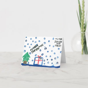 Das ist die Weihnachtskarte der Saison Feiertagskarte