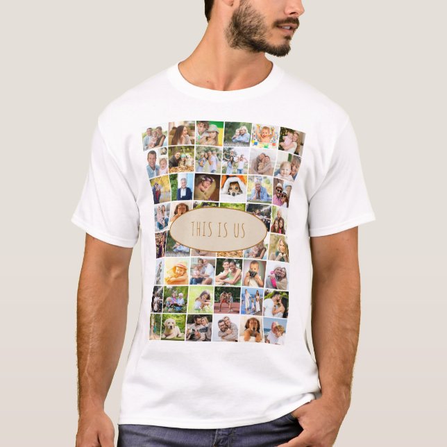 Das ist die Wiedersehen der US 40 Foto Collage Fam T-Shirt (Vorderseite)