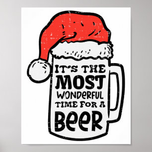 Das ist die wunderbarste lustige Weihnachtszeit fü Poster