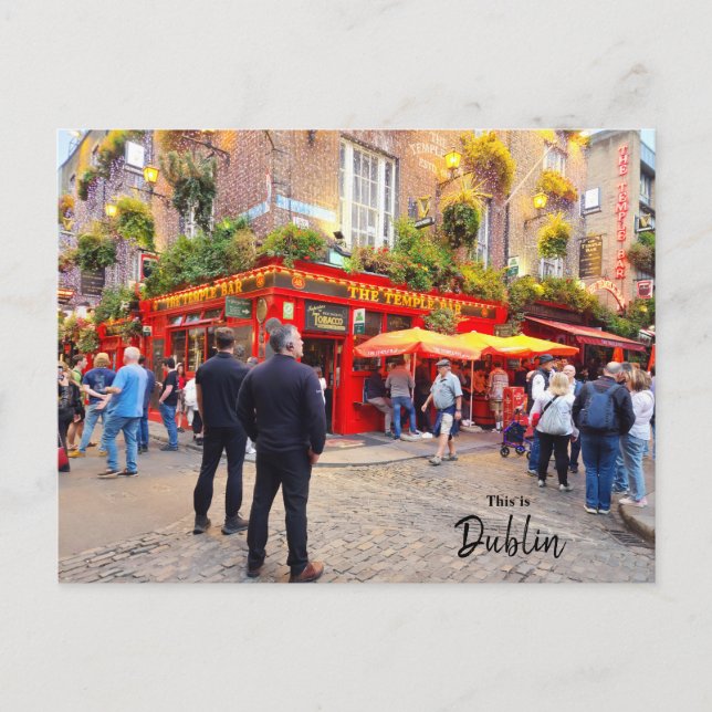 Das ist Dublin-Irland Postkarte (Vorderseite)