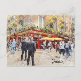 Das ist Dublin-Irland Postkarte