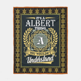 Das ist ein Albert, das man nicht verstehen konnte Fleecedecke