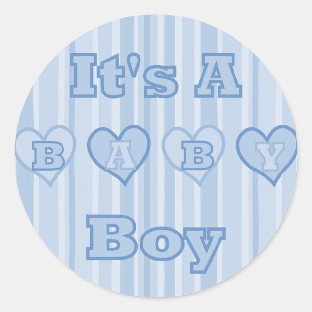 Das ist ein Baby Boy Sticker (Vorderseite)