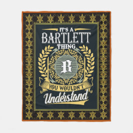 Das ist ein Bartlett, das man nicht verstehen konn Fleecedecke