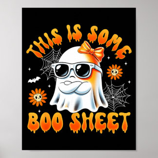 Das ist ein bisschen Boo-Blatt-Geister-Bogen-Hallo Poster