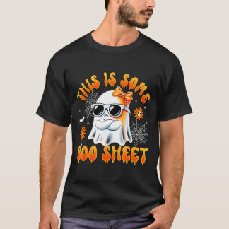 Das ist ein bisschen Boo-Blatt-Geister-Bogen-Hallo T-Shirt