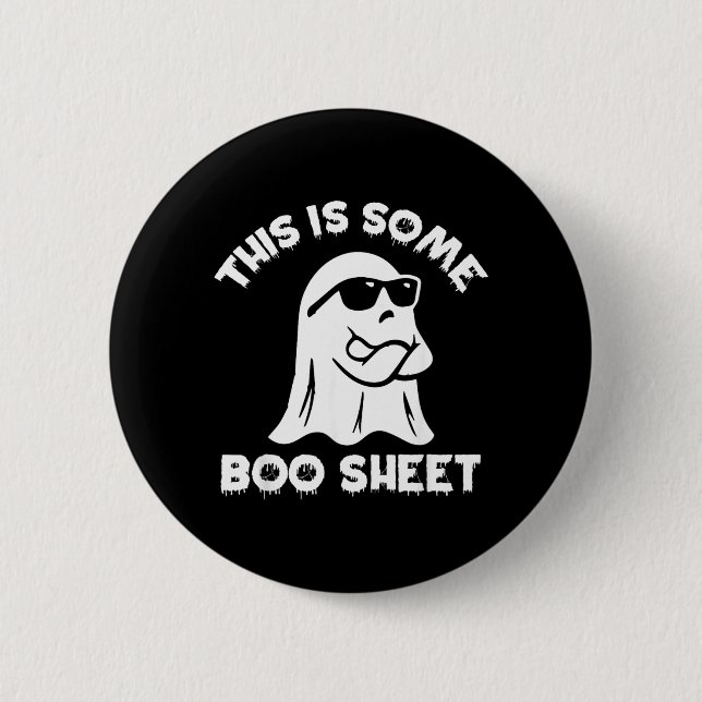 Das ist ein bisschen Boo-Blatt-Gespenst Lustiger R Button (Vorderseite)
