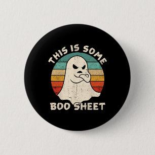 Das ist ein bisschen Boo-Blatt Gruseliges Vintage- Button
