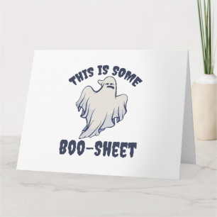 Das ist ein bisschen Boo Sheet freches Gespenst  Karte