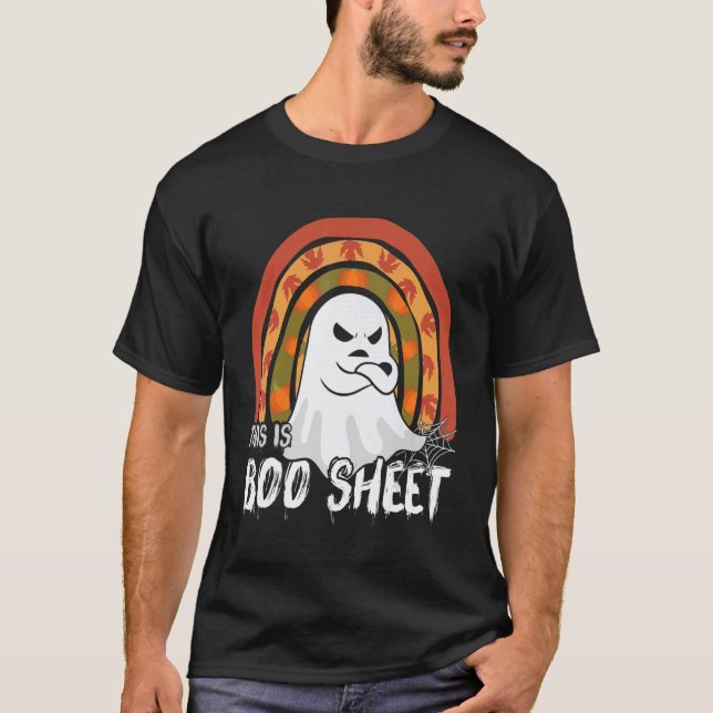 Das ist ein Bogen-Geist-Retro-halloween Kostüm mic T-Shirt (Vorderseite)