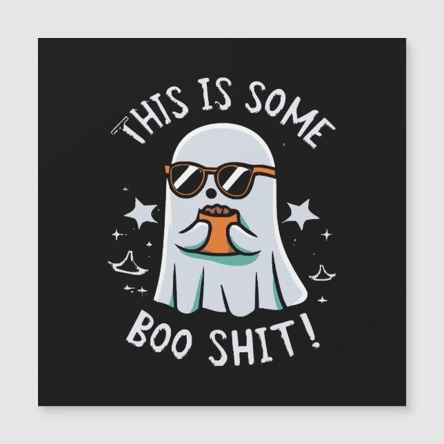 Das ist ein Boo-Blatt Magnetkarte (Vorderseite)