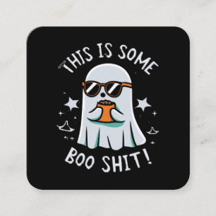 Das ist ein Boo-Blatt Quadratische Visitenkarte