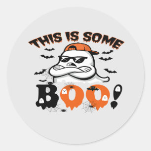 Das ist ein Boo Halloween Funny Ghost Runder Aufkleber