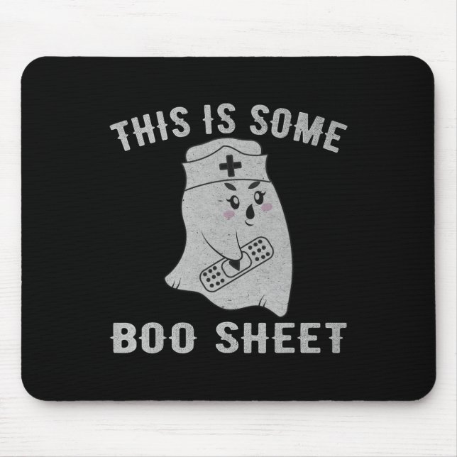 Das ist ein Boo Sheet Boo Ghost Fun Halloween Nur Mousepad (Vorne)