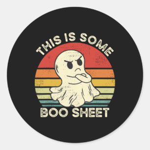 Das ist ein boo Sheet Funny Ghost Retro Halloween Runder Aufkleber