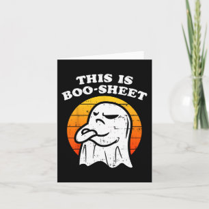 Das ist ein Boo-Sheet Ghost Retro Funny Halloween Karte